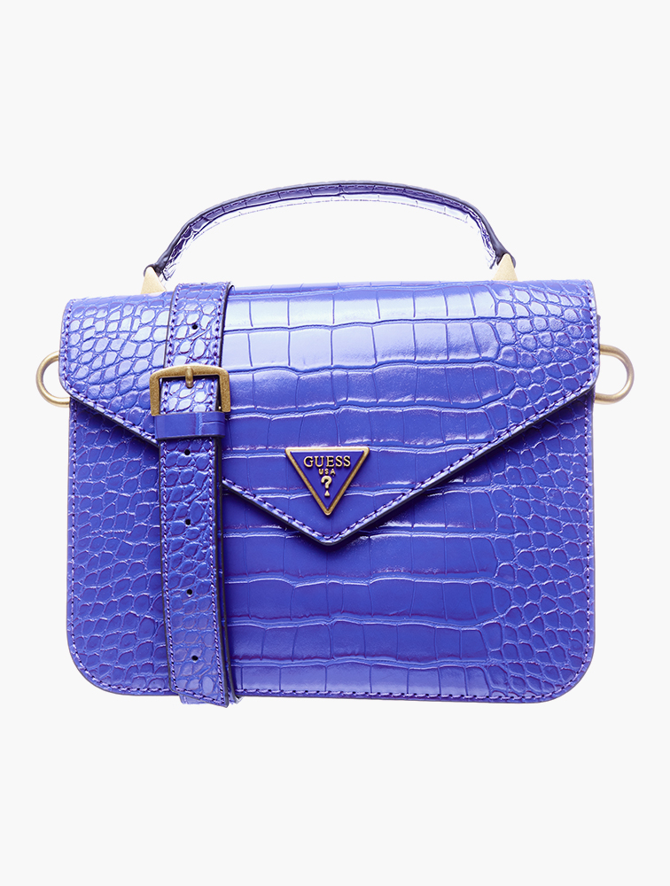 MyRunway | Shop GUESS Violet Retour Top Handle Crossbody Bag for